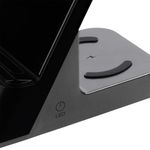Зарядная станция c часами E-Store для смартфона, часов и наушников (Черная)