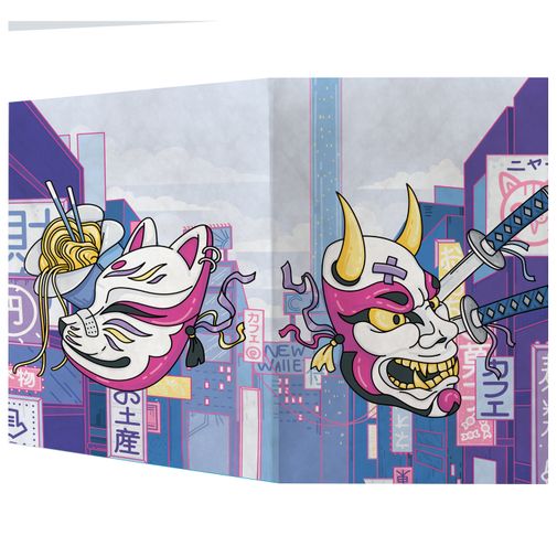 Обложка для паспорта New wallet New Hannya Обложка для паспорта New wallet New Hannya