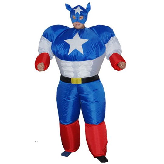                           Надувной костюм Капитан Америка
                