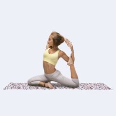 Коврик для йоги Terazzo Yoga (Белый)