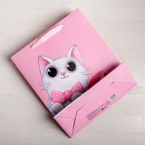 Подарочный пакет С 8 марта Котенок (26 х 30 х 9 см) Подарочный пакет С 8 марта Котенок (26 х 30 х 9 см)