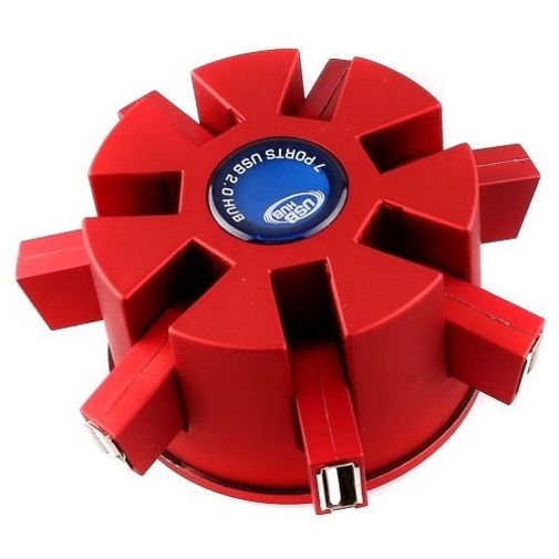 Круглый USB Хаб 7 портов черный Круглый USB Хаб 7 портов черный