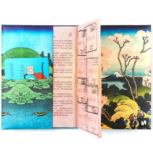 Обложка для паспорта New wallet New Fuji Обложка для паспорта New wallet New Fuji