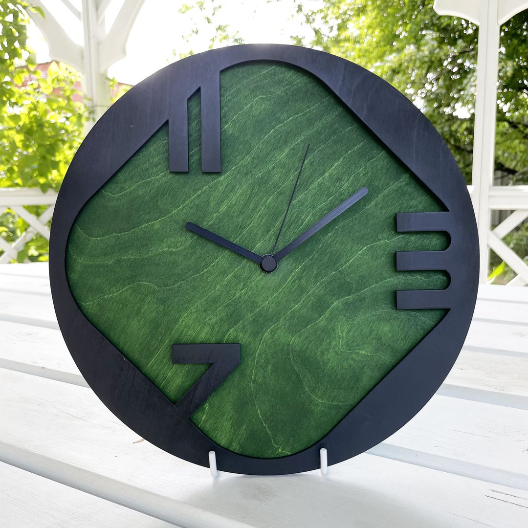 Часы настенные 3-7-11 Зеленый