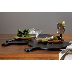 Доска сервировочная Rubris (23х70 см, черная)