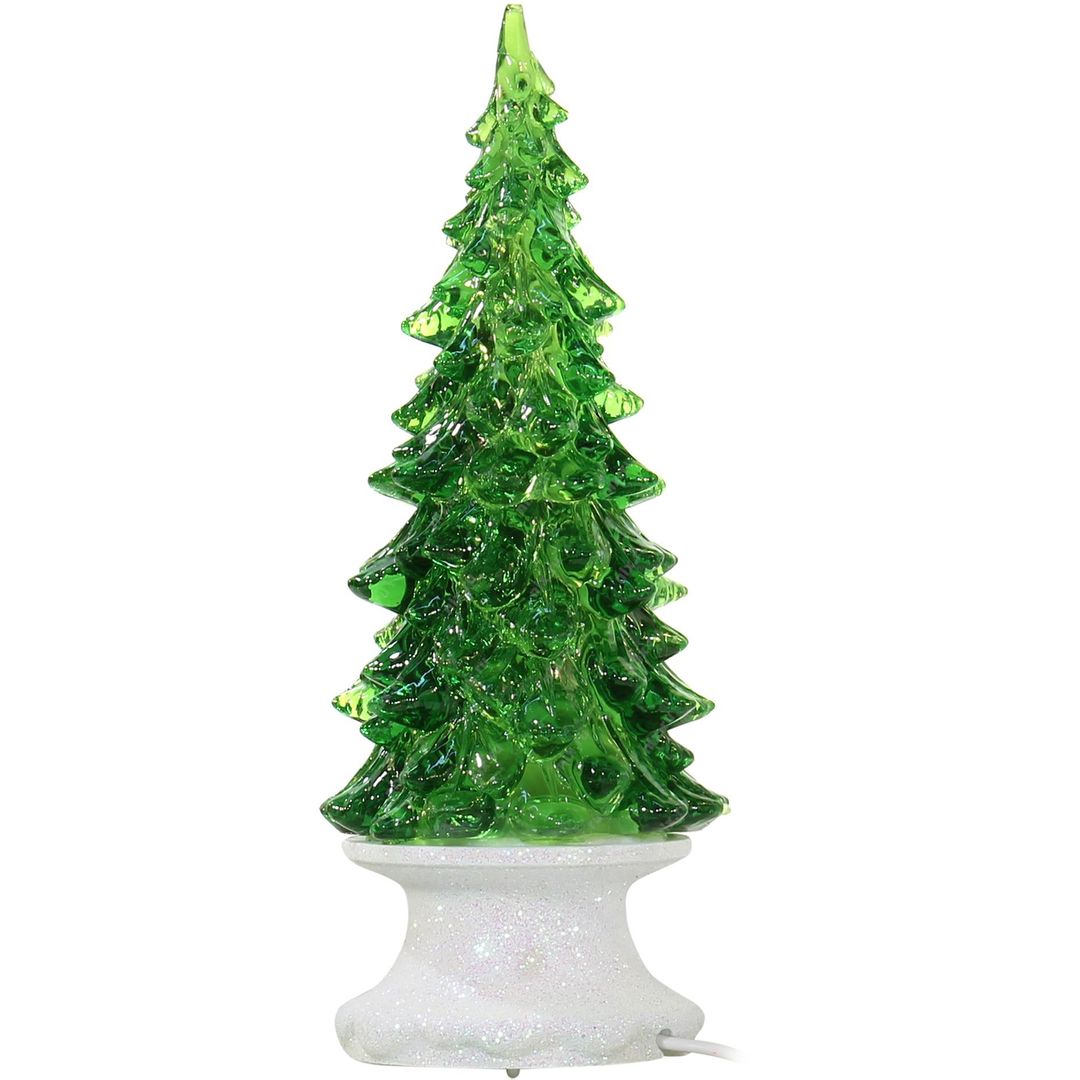 Светящаяся ледяная новогодняя елочка с музыкой