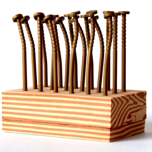 Шпажки для канапе Гвозди (18 шт.) (Золотистый) Шпажки для канапе Гвозди (18 шт.) (Золотистый)