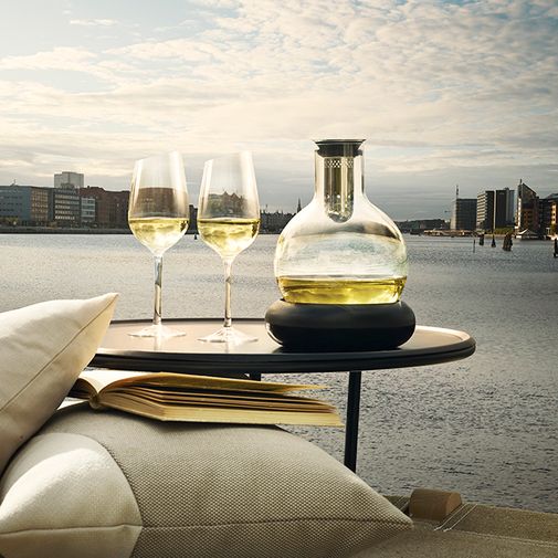 Декантер для вина с охлаждающей подставкой Колба (0,75 л) Декантер для вина с охлаждающей подставкой Колба (0,75 л)