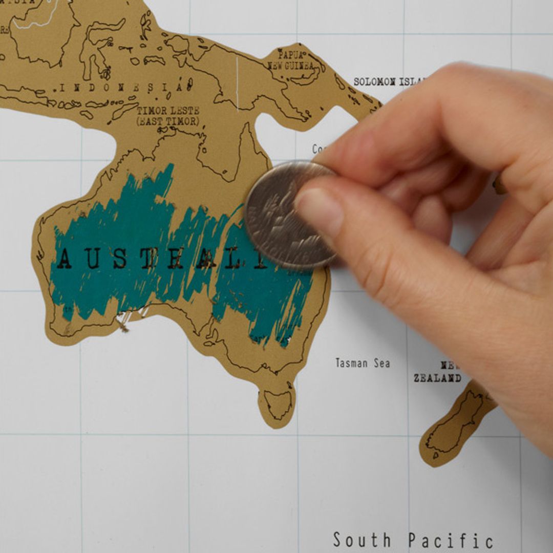 Скретч-карта мира (на английском)