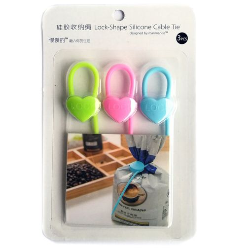 Зажимы для пакетов Замок (3 шт)