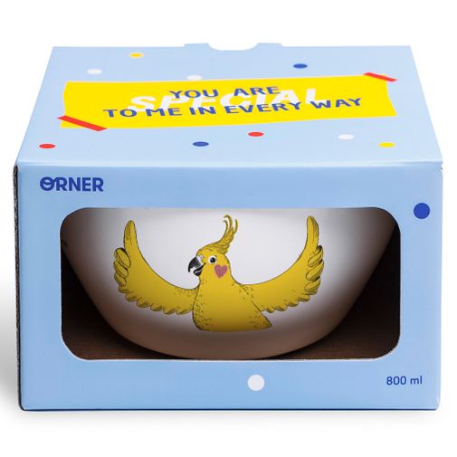 Тарелка глубокая Попугай Ты хор-р-роший! Я хор-р-роший! Все мы просто молодцы!