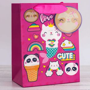 Подарочный пакет Many cute love (18*23*10 см)