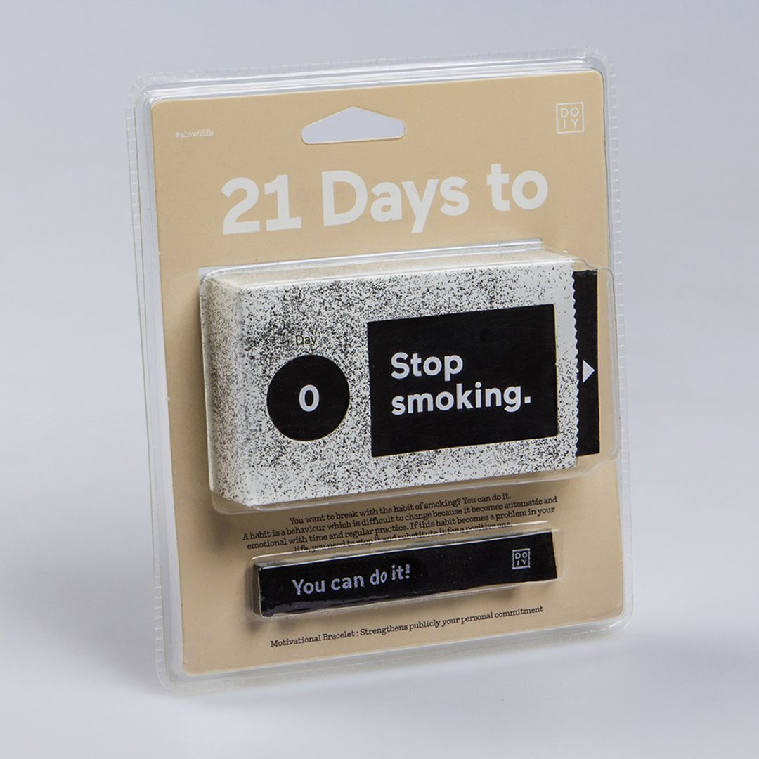 Набор бумажных мотиваторов 21 день, чтобы бросить курить