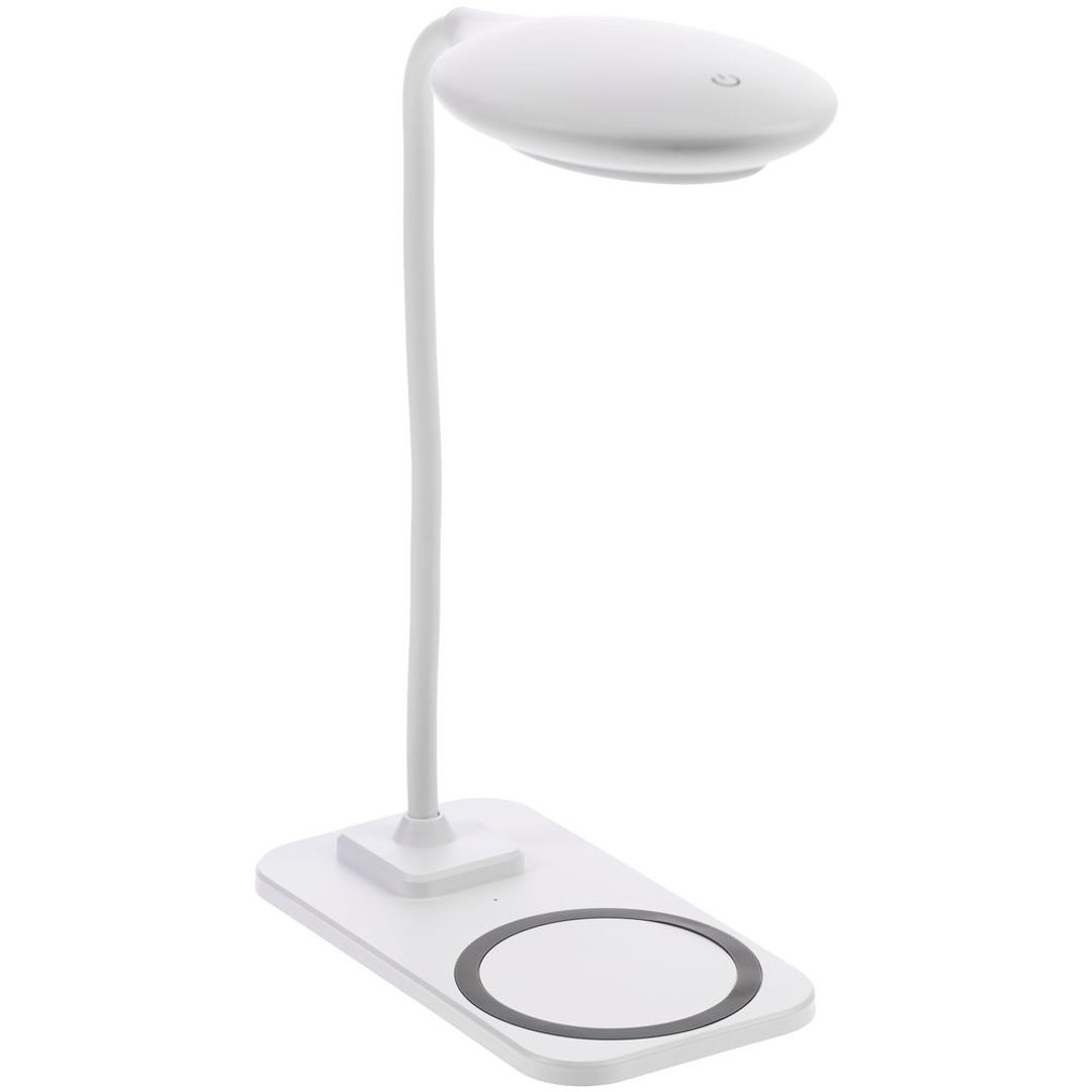 Настольная лампа с беспроводной зарядкой Modicum (белый)