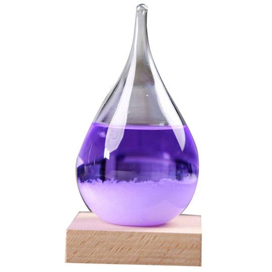 Предсказатель погоды Storm Glass Drop с подсветкой