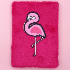Блокнот плюшевый Розовый фламинго Ping flamingo