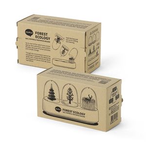 Набор для соли, перца, зубочисток с подставкой Forest Ecology