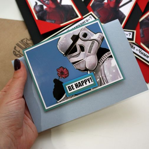 Открытка Star Wars Be happy! Штурмовик Небольшой формат