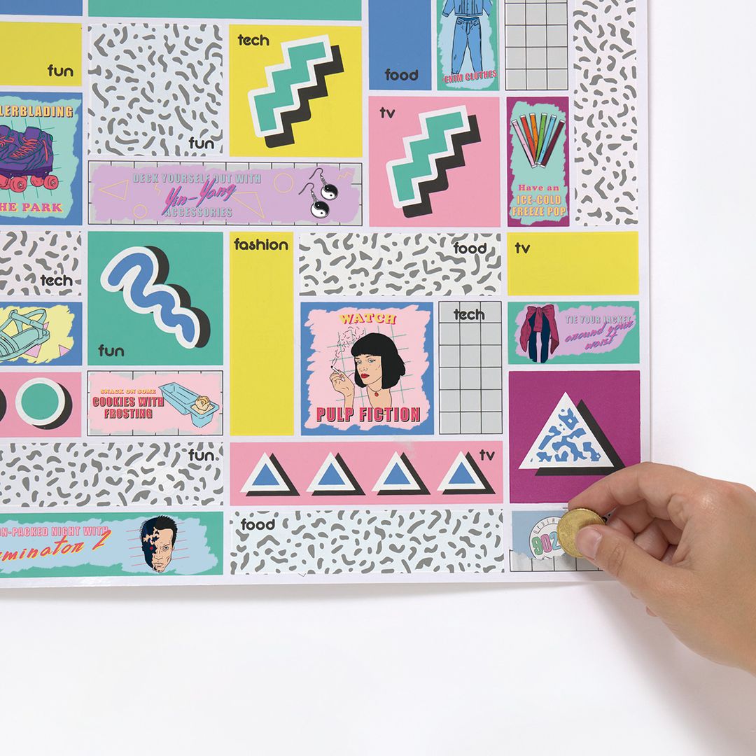 Скретч-постер 90 дней в 90-х