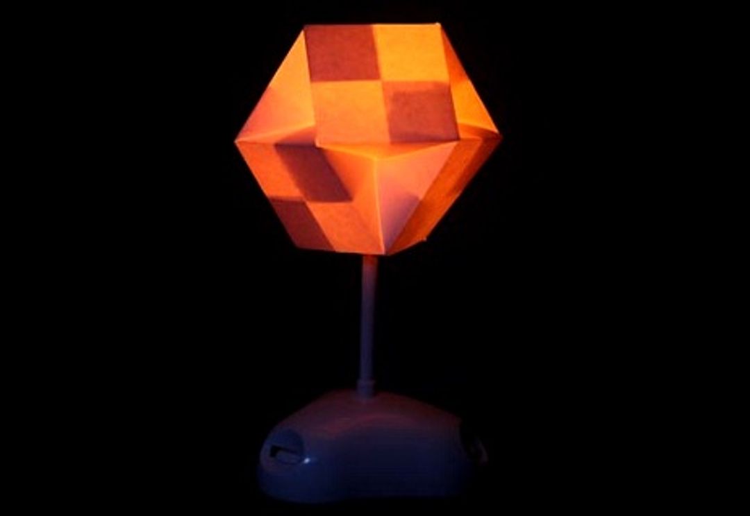 Светильник Конструктор Akari Абажур складывается из заготовок