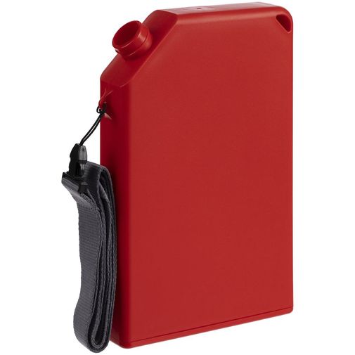 Плоская бутылка для воды Flacon (красный)