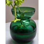Ваза Florum, 20 см, изумрудная