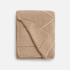 Плед Curve Verve (бежевый меланж)