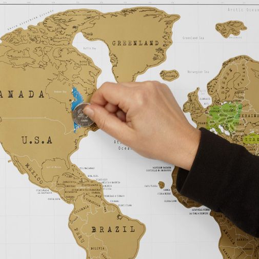 Скретч-карта мира (на английском)