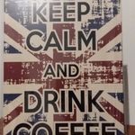 Металлическая табличка Keep Calm and Drink Coffee Отзыв