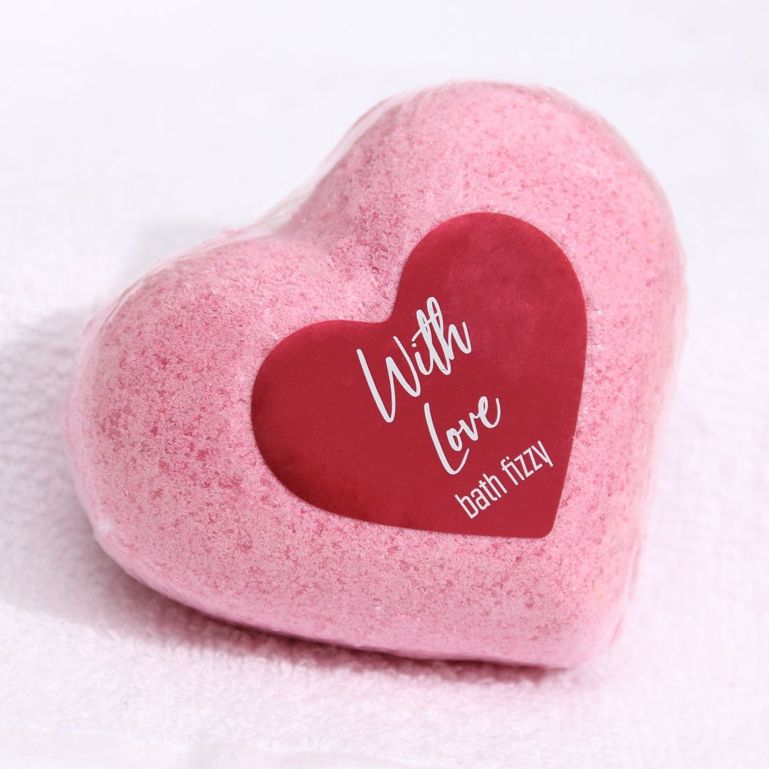 Бомбочка для ванн Сердце With love Бомбочка для ванн Сердце With love