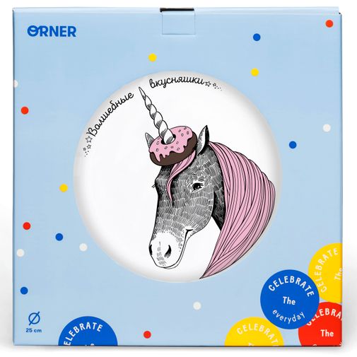 Тарелка Единорог Волшебные вкусняшки Тарелка Единорог Волшебные вкусняшки