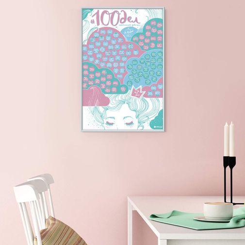 Скретч-постер 100 дел настоящей девочки TrueGirl