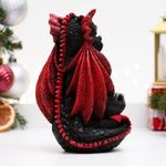 Копилка Дракончик медитирует (Черный)