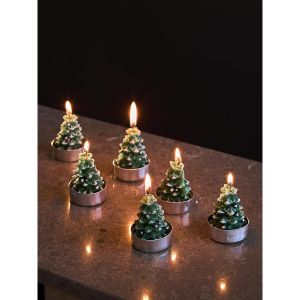 Набор декоративных свечей Enchanted woods из коллекции New Year Essential, 6 шт. Набор декоративных свечей Enchanted woods из коллекции New Year Essential, 6 шт.