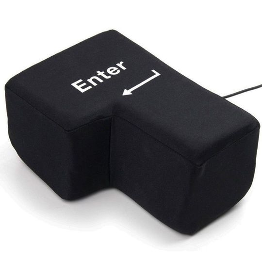 Гигантская антистресс кнопка Enter (Черный)