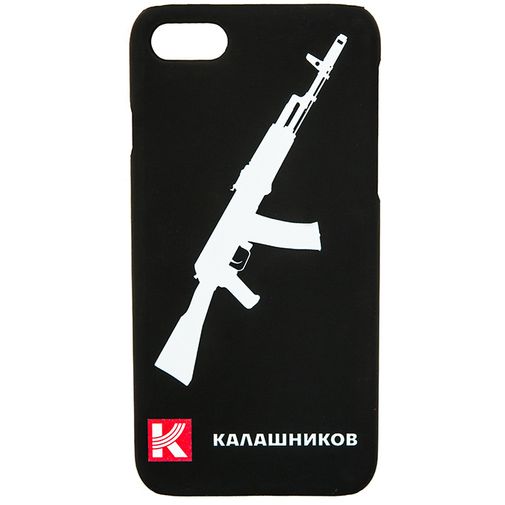 Чехол iPhone 7 Автомат Калашникова (Черный)