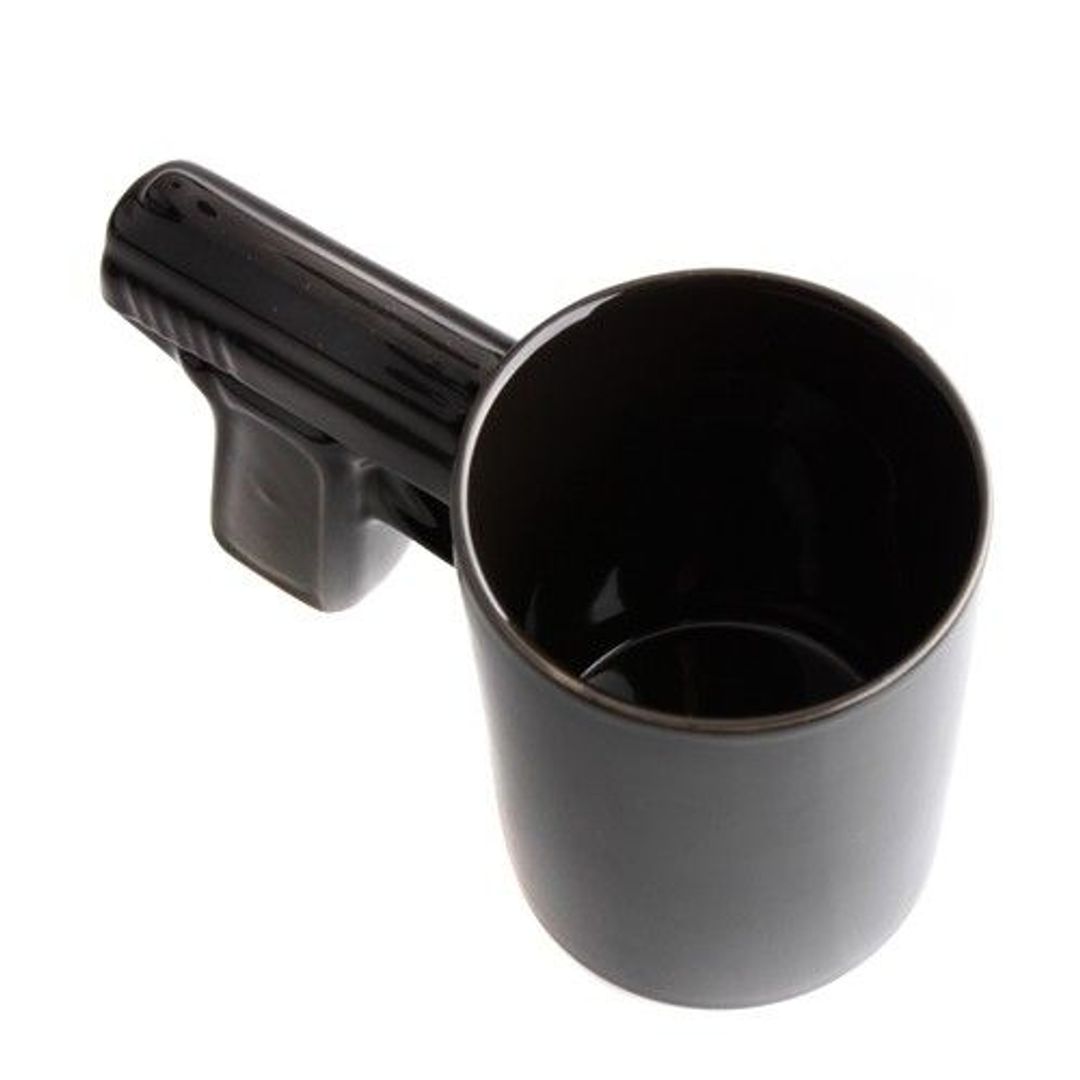 Кружка Пистолет Черная