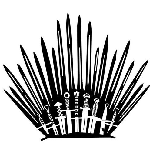 Наклейка для унитаза Железный трон