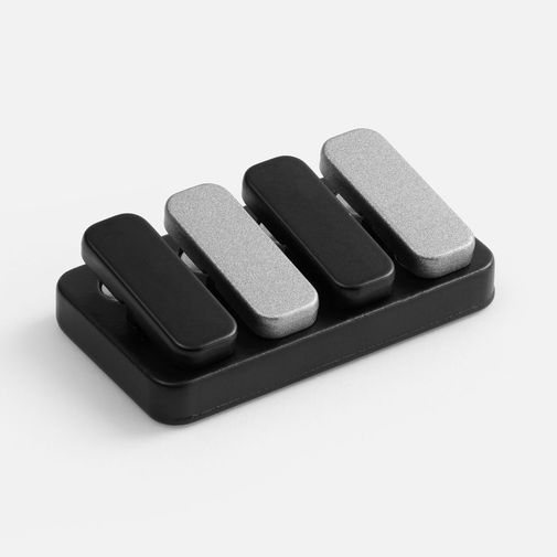 Антистресс-кликер Clacky (черный с серебристым)