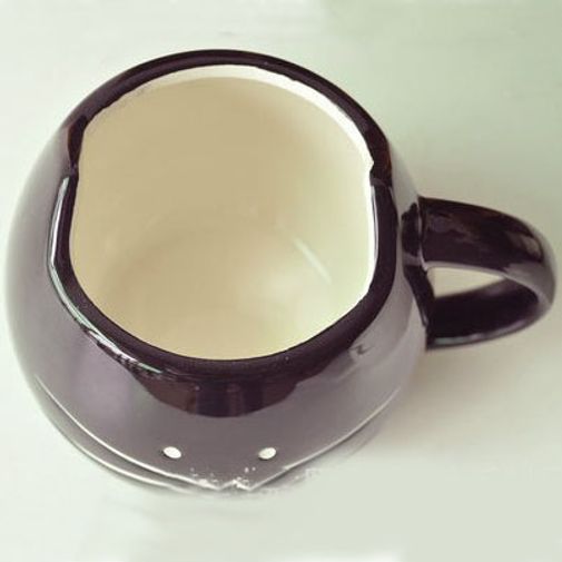 Кружка Котенок (Черная) Вид сверху Кружка Котенок (Черная) Вид сверху