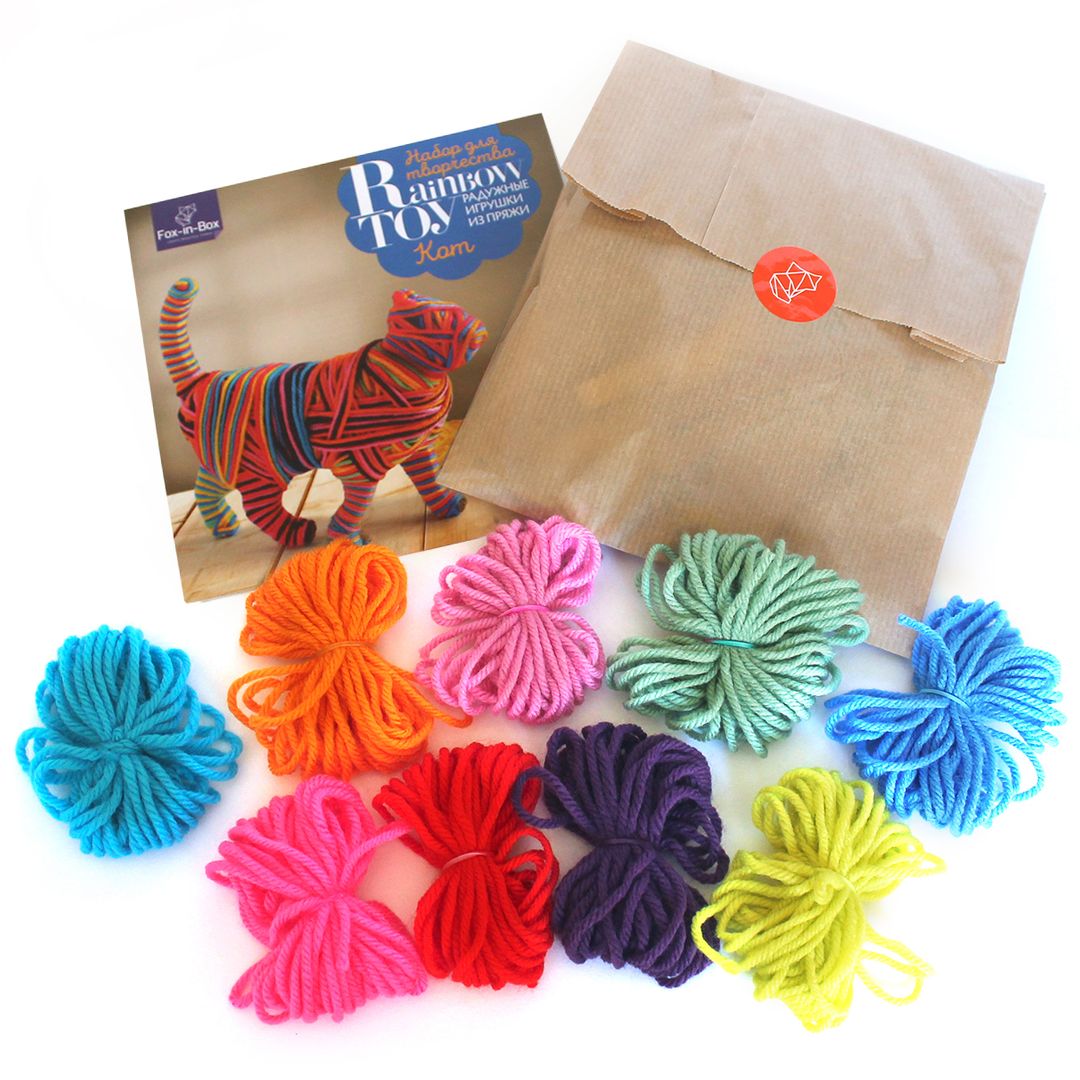 Набор для творчества Игрушка из пряжи Кот Набор для творчества Игрушка из пряжи Кот