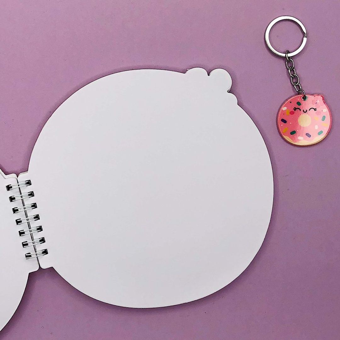 Блокнот+брелок Пончик Funny donut Блокнот+брелок Пончик Funny donut