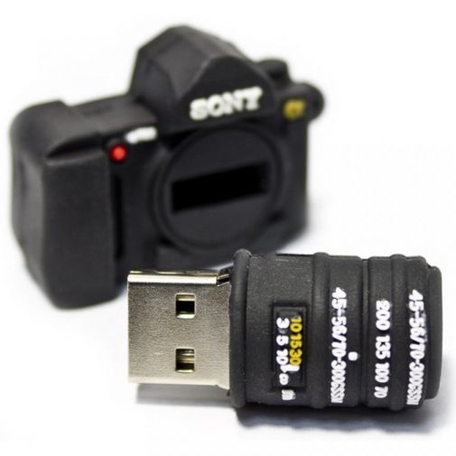 Флешка Фотоаппарат Sony 8 Гб Со снятой крышкой Флешка Фотоаппарат Sony 8 Гб Со снятой крышкой