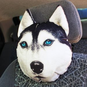Подушка на подголовник Хаски