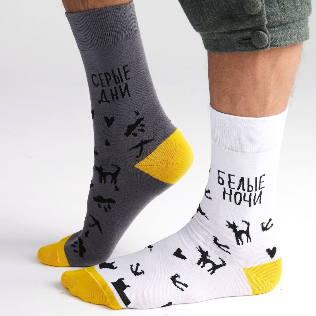 Носки Белые ночи, серые дни Носки Белые ночи, серые дни