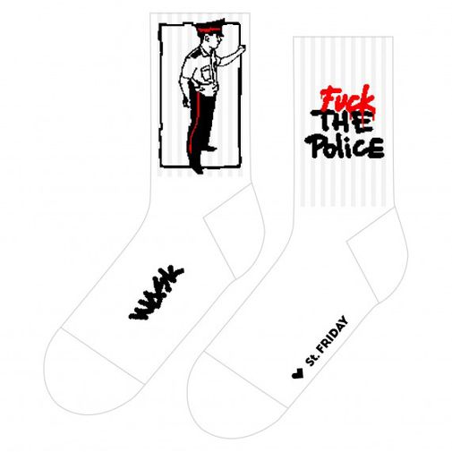 Носки спортивные F#!& The Police (20 см)