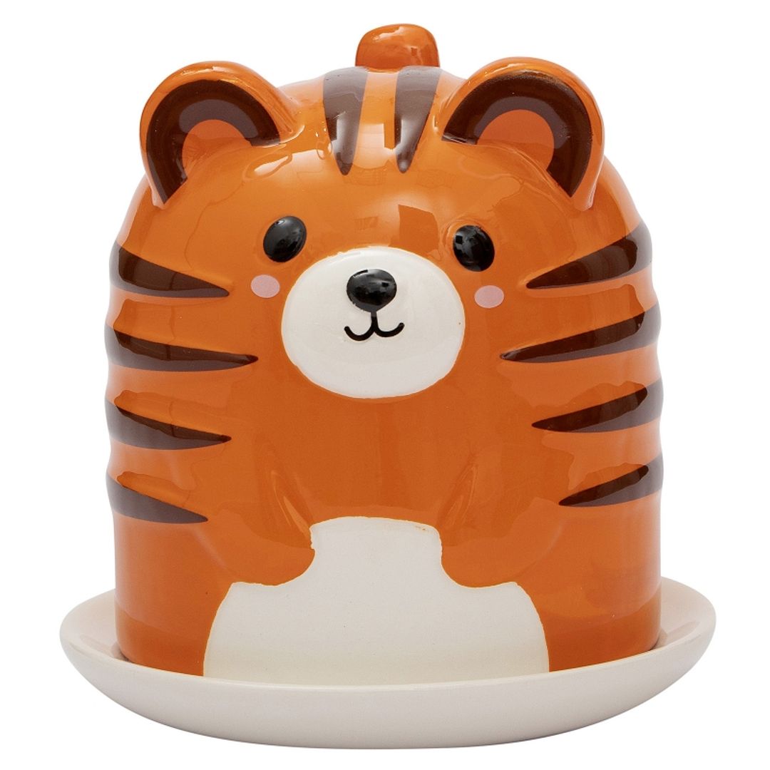 Кружка с блюдцем Тигренок