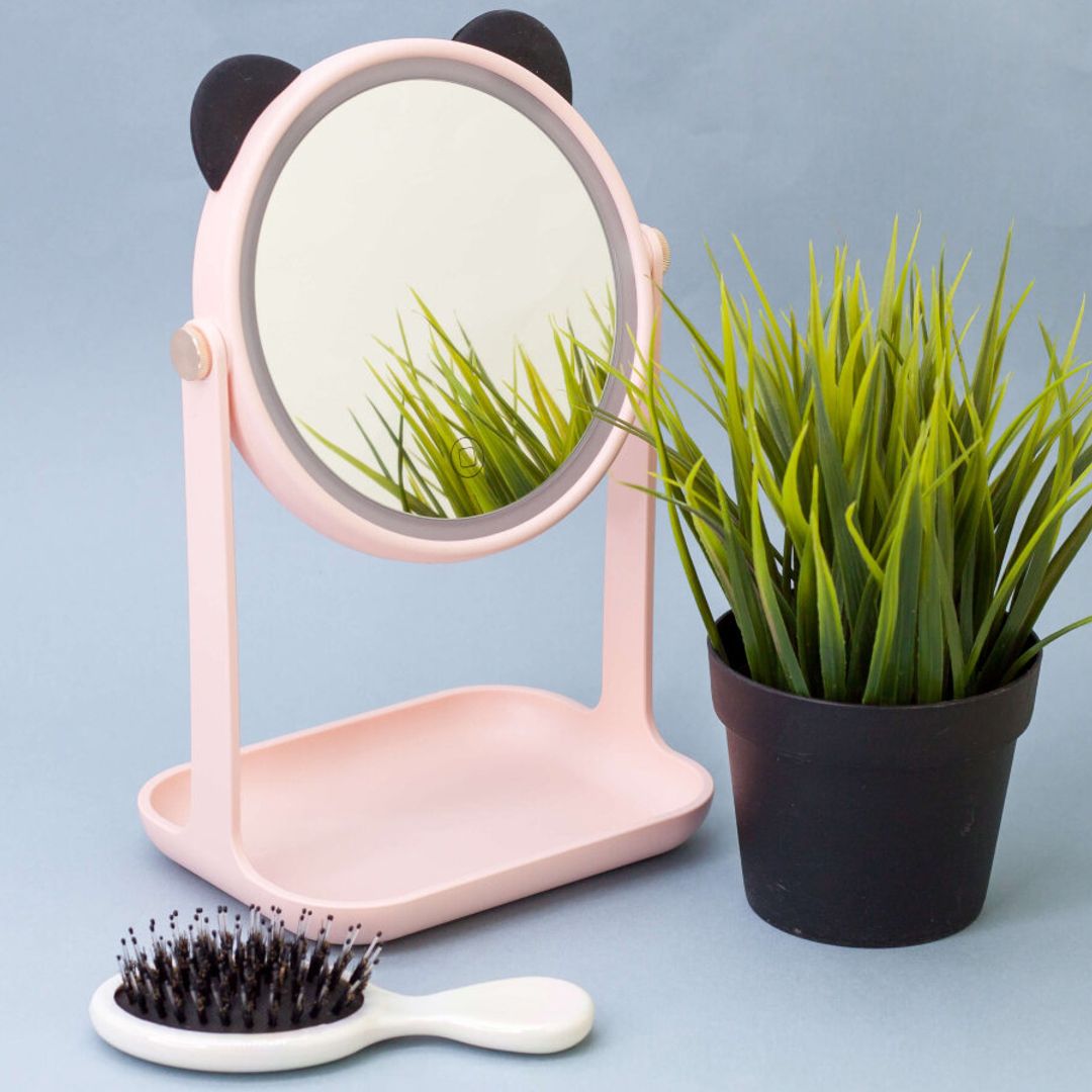 Косметическое зеркало с подсветкой Панда Косметическое зеркало с подсветкой Панда