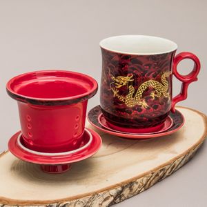 Кружка Мудрый Дракон красный