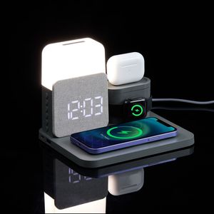 Зарядная станция с часами и подсветкой Large Charge ver.2 (серый) Зарядная станция с часами и подсветкой Large Charge ver.2 (серый)